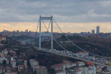 İstanbul 'un güzel manzarası, hindi