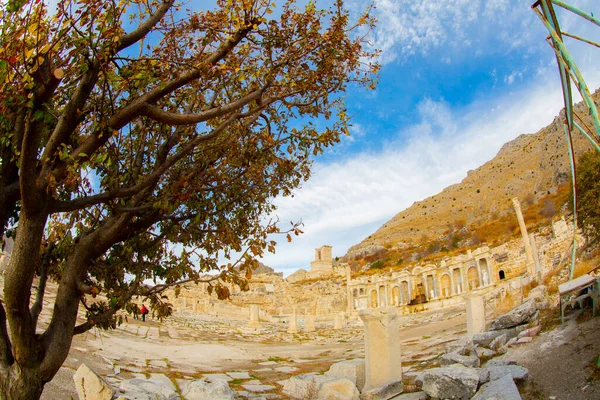 Antoninler Çeşmesi Burdur Alasun Ilçesine Bağlı Sagalassos Antik Kentinde Bulunan — Stok fotoğraf