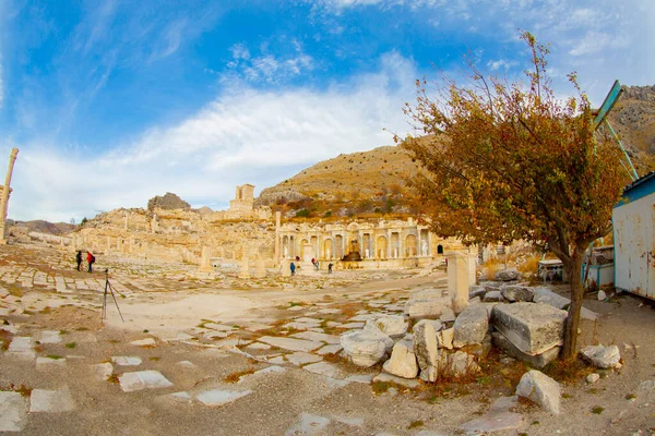 Antoninler Fontána Historická Fontána Nachází Starobylém Městě Sagalassos Okrese Alasun — Stock fotografie
