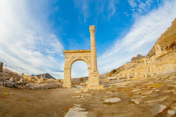 Antoninler Fountain Una Fuente Histórica Situada Antigua Ciudad Sagalassos Distrito — Foto de Stock