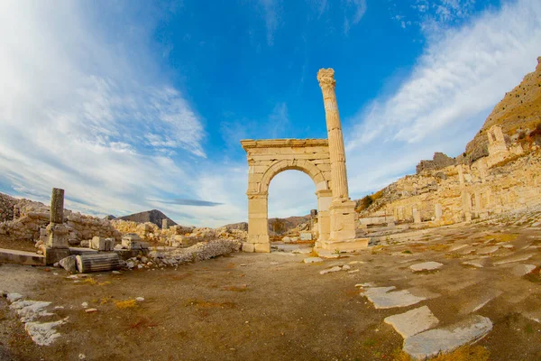 Antoninler Çeşmesi Burdur Alasun Ilçesine Bağlı Sagalassos Antik Kentinde Bulunan — Stok fotoğraf