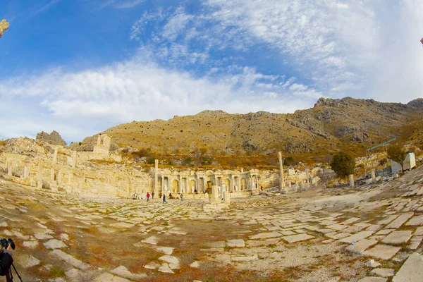 Fonte Antoninler Uma Fonte Histórica Localizada Antiga Cidade Sagalassos Distrito — Fotografia de Stock