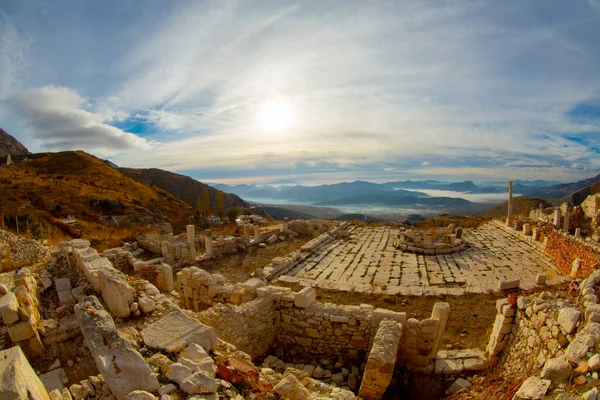 Antoninler Fountain Una Fuente Histórica Situada Antigua Ciudad Sagalassos Distrito — Foto de Stock