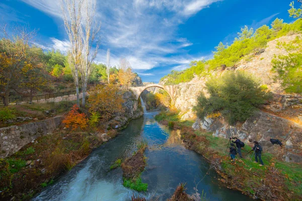 Turquia Clandras Ponte Cilandiras Karahall Turquia Longa Exposição Foto Foco — Fotografia de Stock