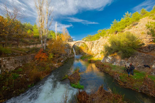 Турция Clandras Cilandiras Мост Карахалле Турция Длительное Воздействие Селективный Фокус — стоковое фото