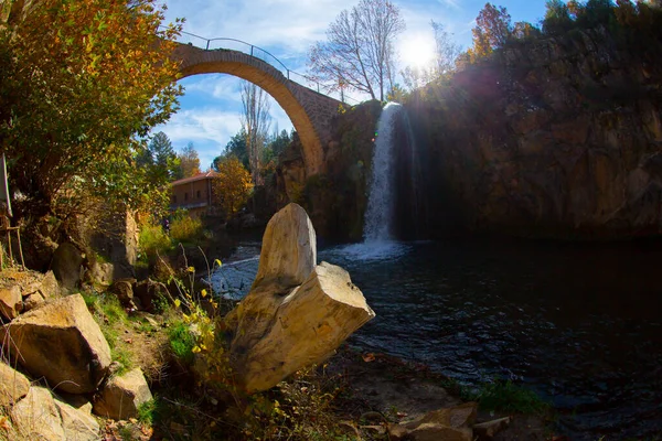 Clandras Bridge Clandras Waterfall Historical Bridge Phrygian Period District Karahall — Stock Photo, Image