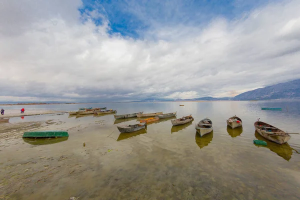 Denizli Vissersboten Aan Het Meer Iskli — Stockfoto