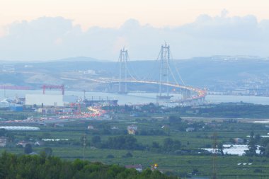 Osman Gazi Köprüsü (İzmit Körfezi Köprüsü). İzmit, Kocaeli, Türkiye