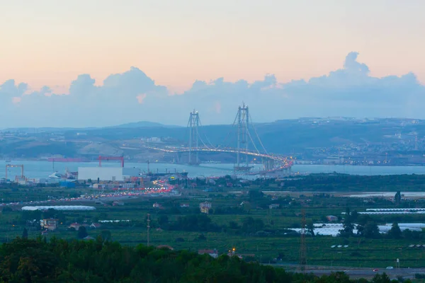 Osman Gazi Brücke Izmit Bay Brücke Izmit Kocaeli Türkei — Stockfoto