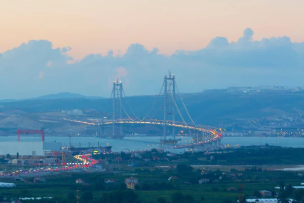 Osman Gazi Bridge Izmit Bay Bridge Izmit Kocaeli Turquía — Foto de Stock