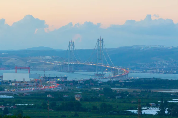 Osman Gazi Köprüsü Zmit Körfezi Köprüsü Zmit Kocaeli Türkiye — Stok fotoğraf