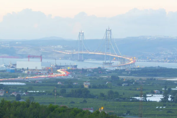 Osman Gazi Bridge Ізміт Кокаелі Туреччина — стокове фото