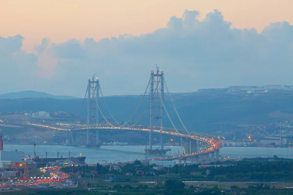 Pont Osman Gazi Pont Izmit Bay Izmit Kocaeli Turquie — Photo