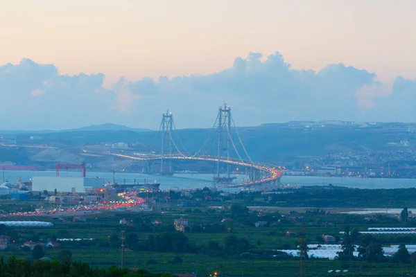 Osman Gazi Brücke Izmit Bay Brücke Izmit Kocaeli Türkei — Stockfoto