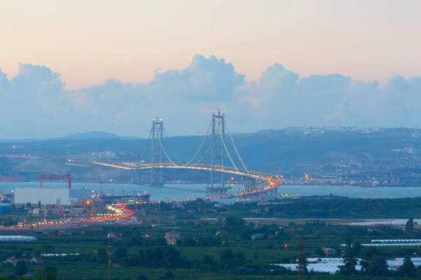 Osman Gazi Bridge Izmit Bay Bridge Izmit Kocaeli Turquía — Foto de Stock