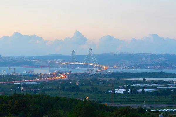 Osman Gazi Bridge Izmit Bay Bridge Izmit Kocaeli Turquía — Foto de Stock