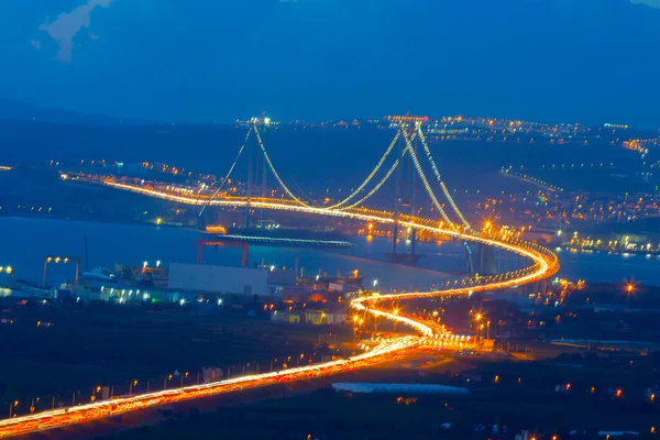 Osman Gazi Brücke Izmit Bay Brücke Izmit Kocaeli Türkei — Stockfoto