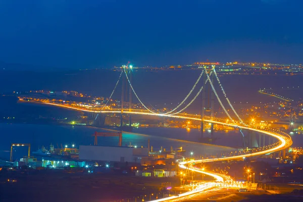 Γέφυρα Osman Gazi Γέφυρα Izmit Bay Ιζμίτ Κοκαέλι Τουρκία — Φωτογραφία Αρχείου