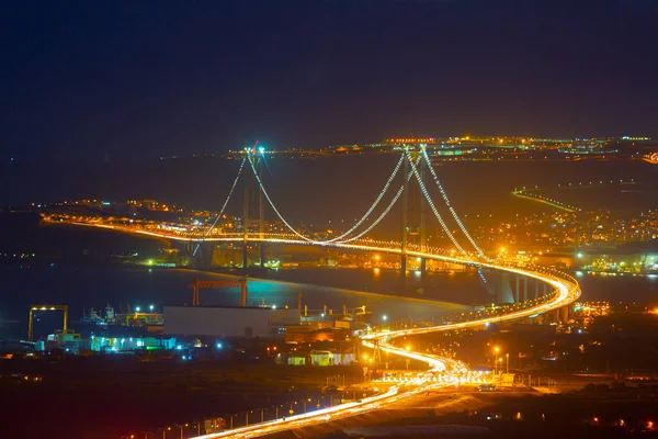 Γέφυρα Osman Gazi Γέφυρα Izmit Bay Ιζμίτ Κοκαέλι Τουρκία — Φωτογραφία Αρχείου