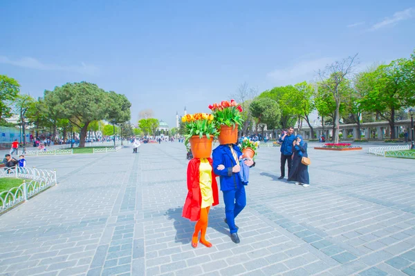 Sultanahmet Square Tulip Festival — Stock Photo, Image