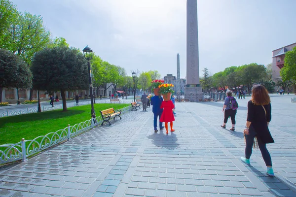 Sultanahmet Meydanı Lale Festivali — Stok fotoğraf