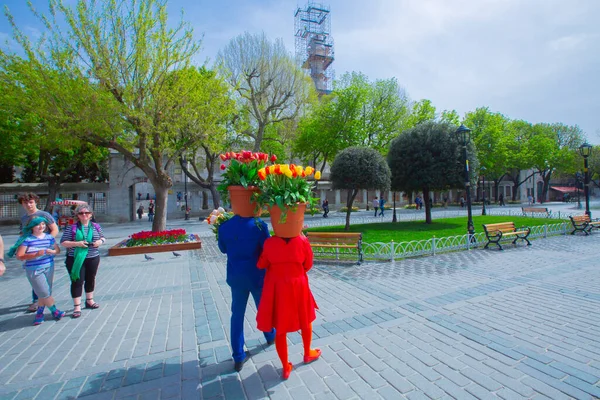 Sultanahmet Piazza Tulipano Festival — Foto Stock