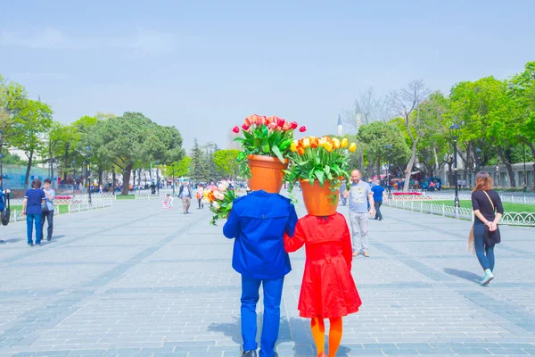 Festiwal Sultanahmet Square Tulip — Zdjęcie stockowe