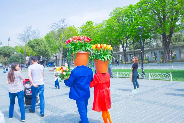 Sultanahmet Meydanı Lale Festivali — Stok fotoğraf