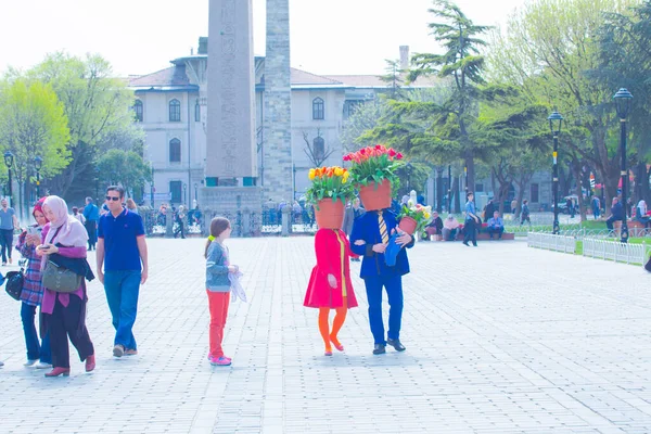 Festiwal Sultanahmet Square Tulip — Zdjęcie stockowe