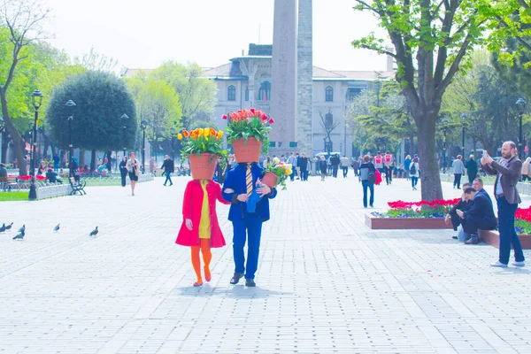 苏丹广场和郁金香节 — 图库照片