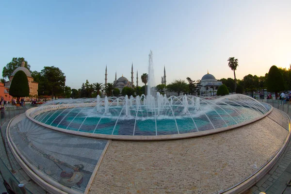 Interior Mesquita Azul Istambul Turquia — Fotografia de Stock
