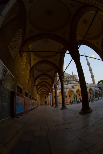 Interieur Van Blauwe Moskee Istanbul Turkije — Stockfoto