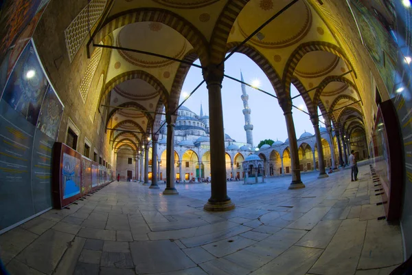 Interieur Van Blauwe Moskee Istanbul Turkije — Stockfoto