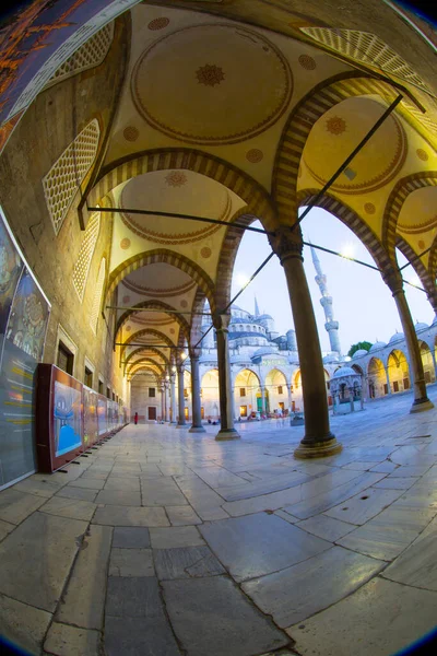 Interior Dari Masjid Biru Istanbul Turki — Stok Foto