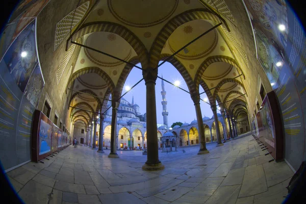 Interior Mesquita Azul Istambul Turquia — Fotografia de Stock