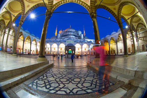 Interieur Van Blauwe Moskee Istanbul Turkije — Stockfoto