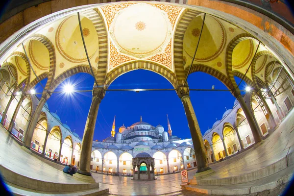 Interieur Van Blauwe Moskee Istanbul Turkije — Stockfoto