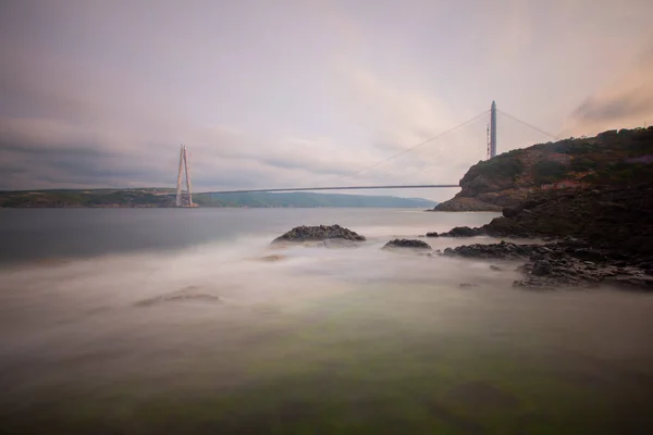 Yavuz Sultan Selim Bridge Istambul Turquia — Fotografia de Stock