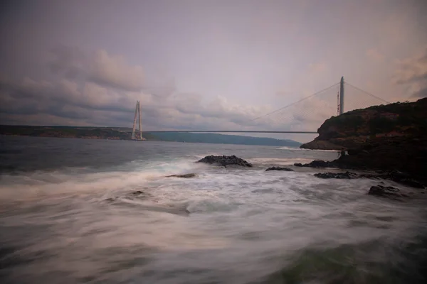 Yavuz Sultan Selim Bridge Istambul Turquia — Fotografia de Stock