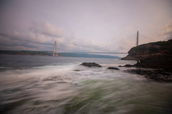 Yavuz Sultan Selim Bridge Istambul Turquia — Fotografia de Stock
