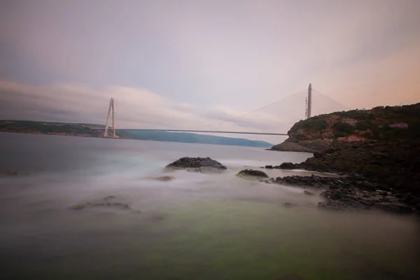 Yavuz Sultan Selim Bridge Istambul Turquia — Fotografia de Stock