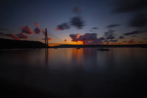 Yavuz Sultan Selim Bridge Istanbul Turquia — Fotografia de Stock