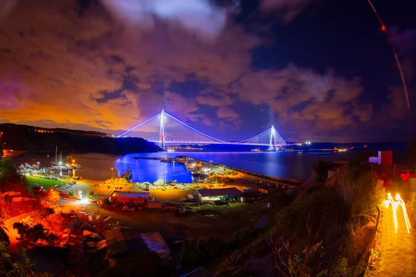 Мост Явуз Султан Селим Стамбул Турция — стоковое фото