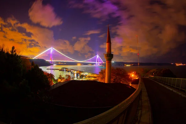 Yavuz Sultan Selim Bridge Isztambul Törökország — Stock Fotó