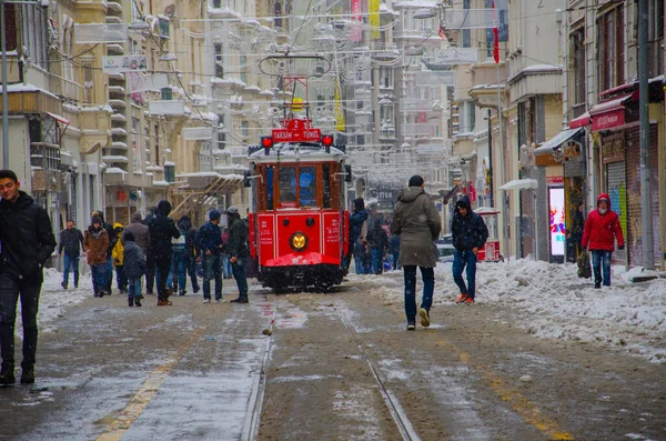 イスタンブール市で最も美しい冬の風景 — ストック写真