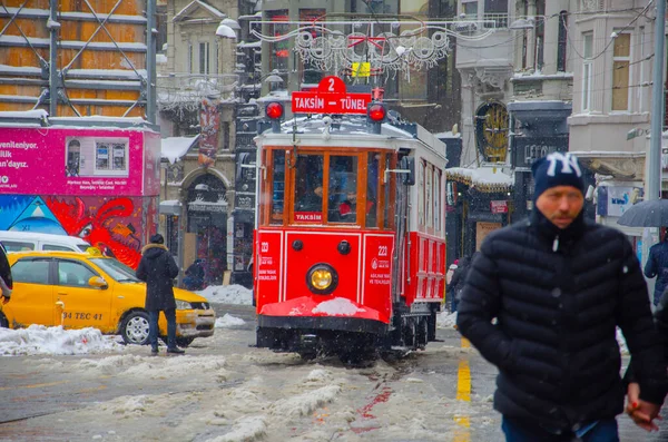 Istanbul Ville Les Beaux Paysages Hiver — Photo