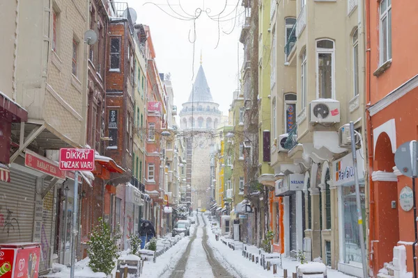 Isztambul Város Legszebb Téli Tájak — Stock Fotó