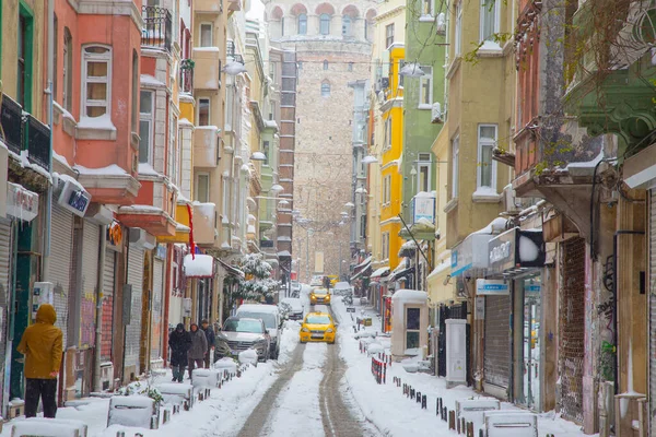 イスタンブール市で最も美しい冬の風景 — ストック写真