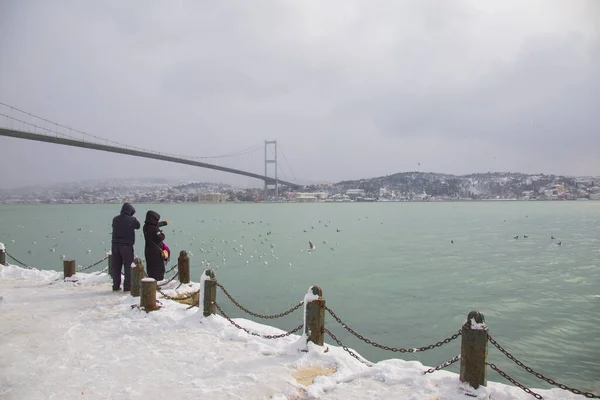 Istanbul City Most Beautiful Winter Landscapes — Stock Photo, Image