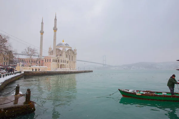 Стамбул Самый Красивый Зимний Пейзаж — стоковое фото